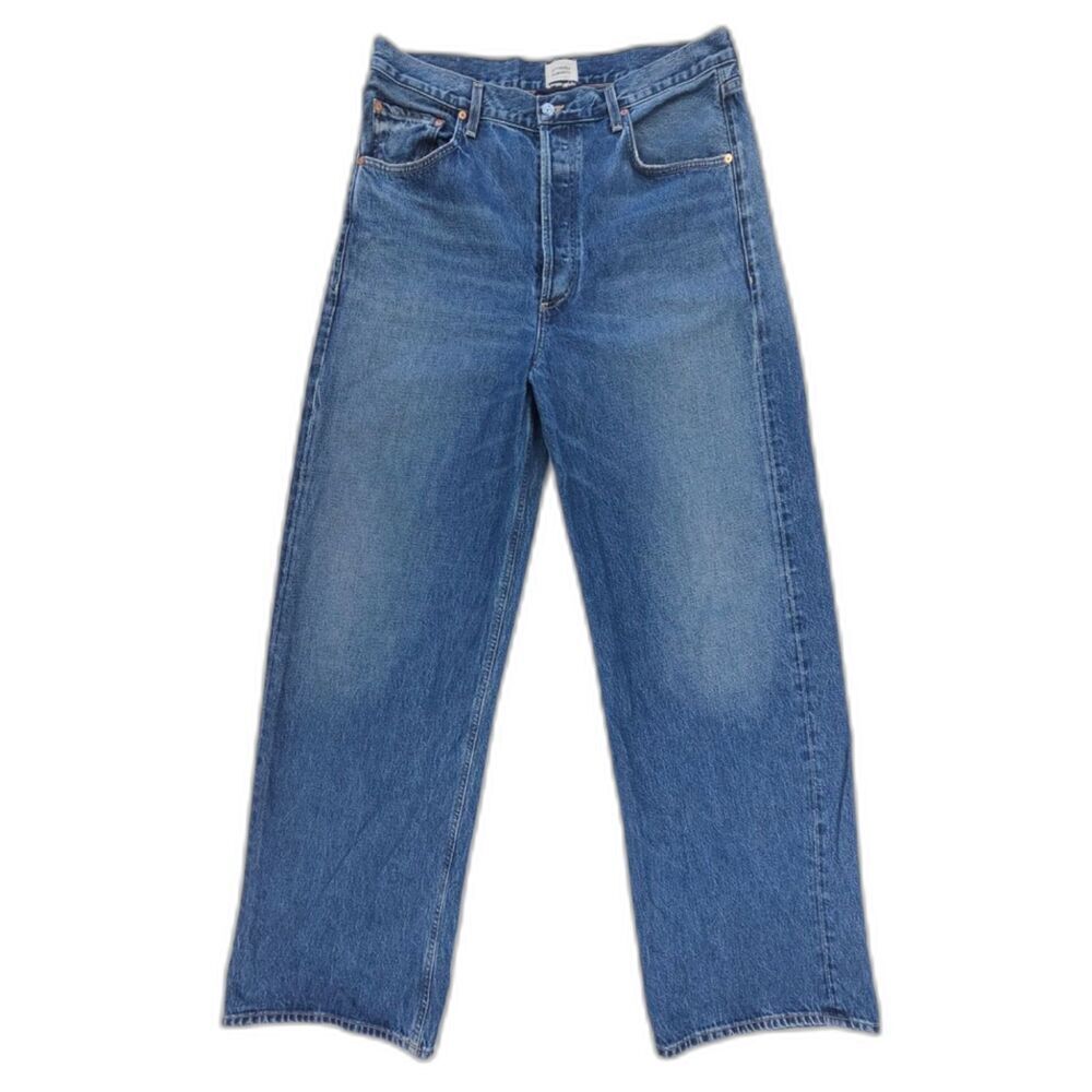 NEW Citizens of Humanity Ayla Baggy Jeans Wide Leg Barrel Minimal Clean Girl 34